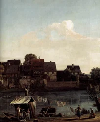 Pirna vue de la ville portuaire